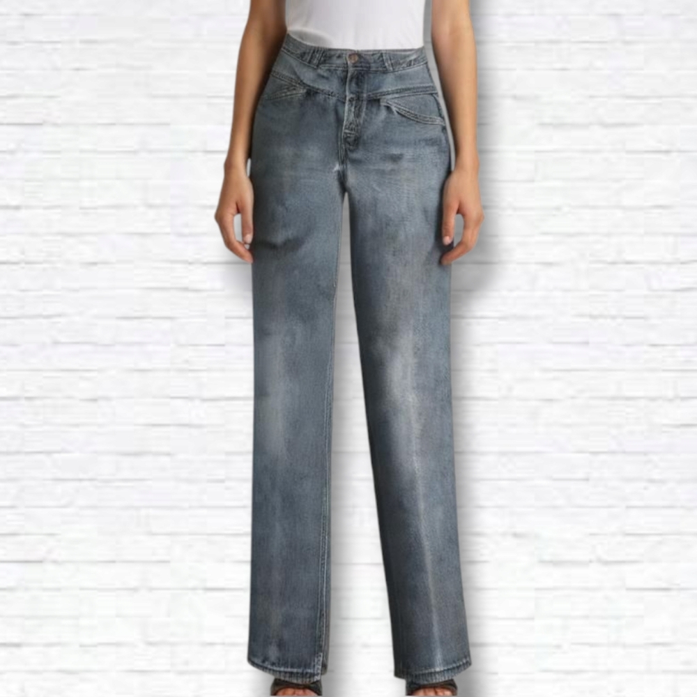 Vintage Pelican Cove Faded Black High Rise Straight Leg Jeans Size 26